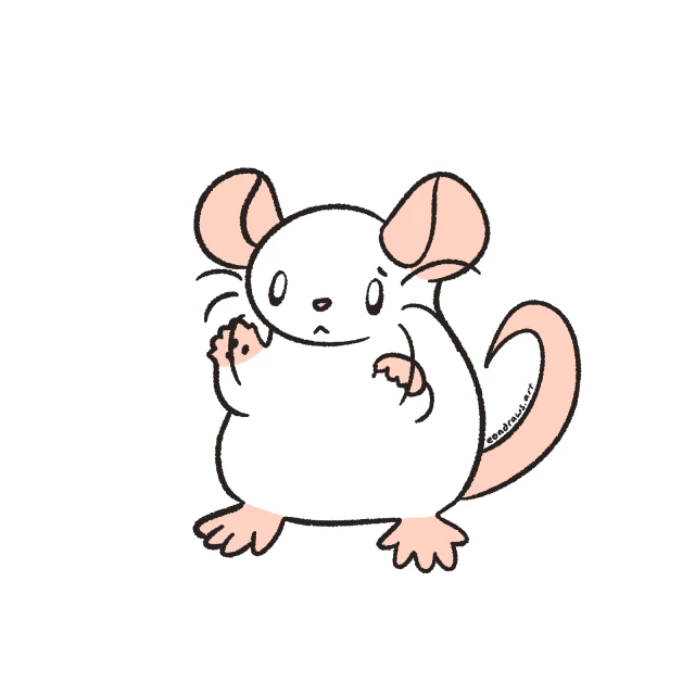 a rat raises a paw toward the camera, looking concerned