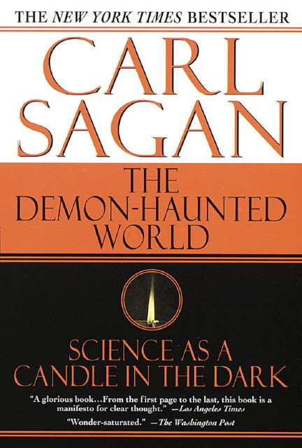 Book cover of Carl Sagan's 'The Demon-Haunted World: Science as a candle in the dark'