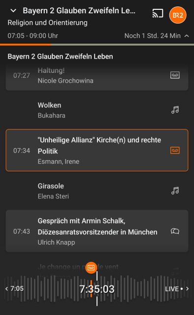 Die Sendung mit dem Titel "Unheilige Allianz - Kirche(n) und rechte Politik" ist am Sonntag (10.11.24) um 7:34 Uhr auf BR2 gelaufen.