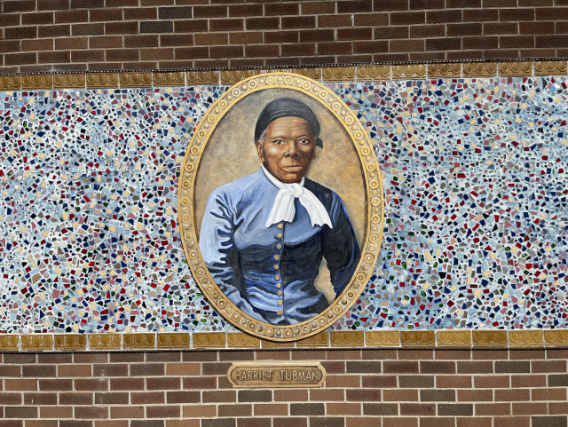 HARRIET TUBMAN mural, Auburn, NY (photo credit: me!)