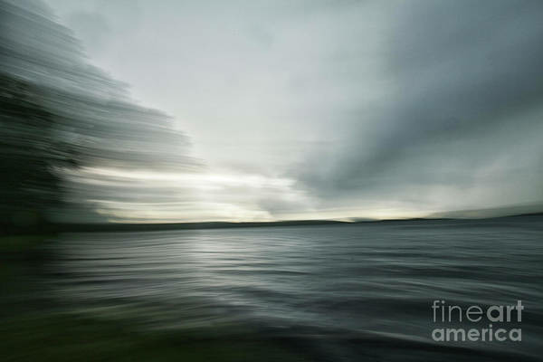 The Sky, The Rain is an abstract color photograph taken at Twin Lakes during a rainstorm with a long exposure and panning while pressing the shutter