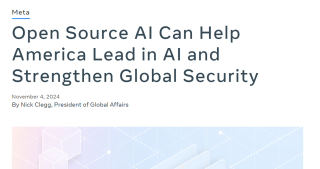 Open Source Ai can help America lead in AI and strengthen global security