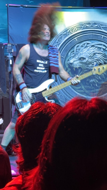 Steve Harris onstage with British Lion 