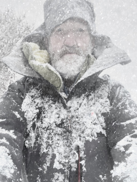 A snowy beard on Saturday morning