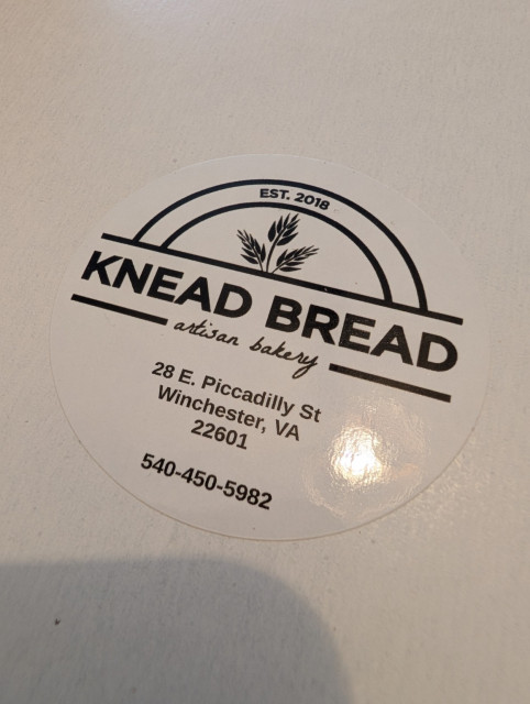 Knead Bread
28 E Piccadilly St
Winchester, VA 22601