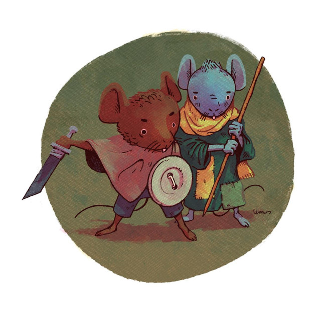 Illustration of mice adventurers