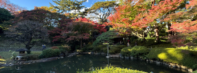 Autumnal scene around Shirokanedai in Minato Ward, Tokyo