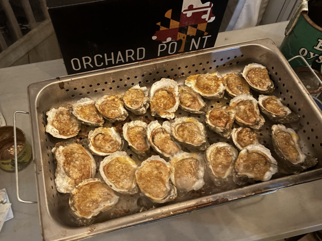 Orchard Point Oysters grilled 