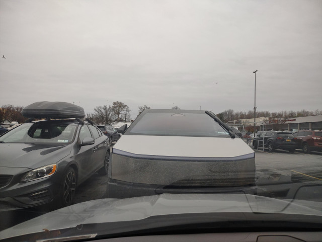 Picture of Tesla cyber truck.