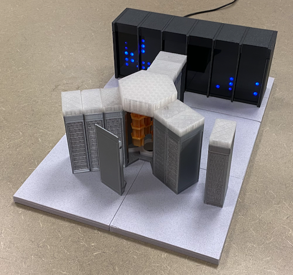 3D-printed model of IBM Quantum System Two computer