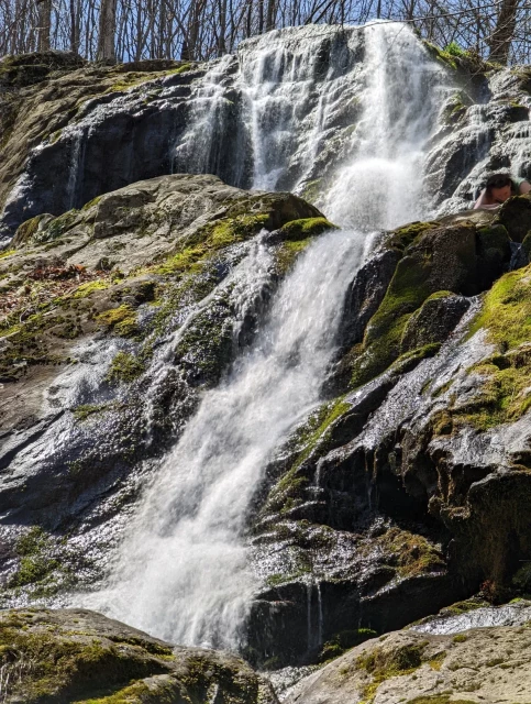 a waterfall