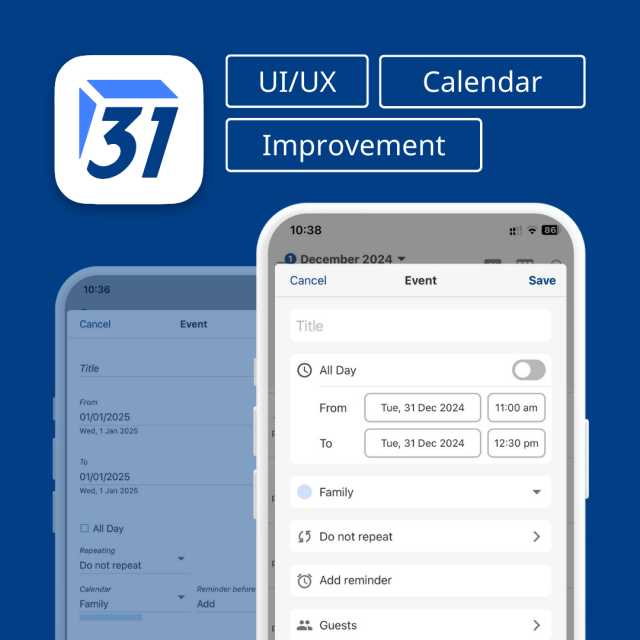 Tuta UI/UX Calendar Improvement 