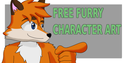 Free custom fursona character art offer. The artist is giving away free, personalized artwork to the first 7 responders. To participate, send a message describing your character idea. Please note that the artist will not create explicit or violent content.