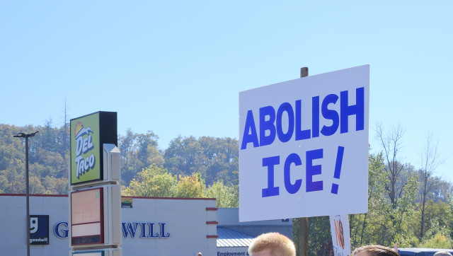 ABOLISH ICE sign