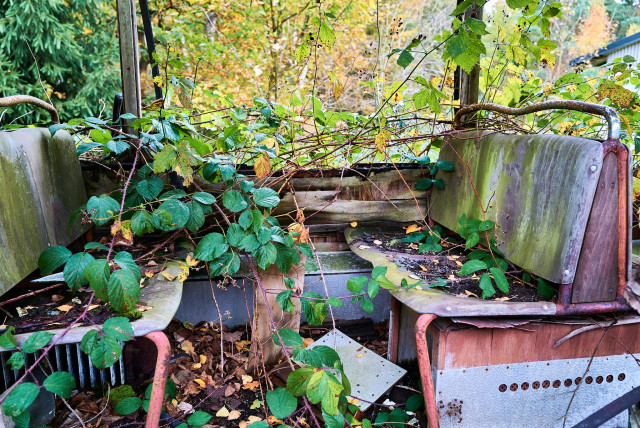 Impressionen von einer stillgelegten Straßenbahn. 