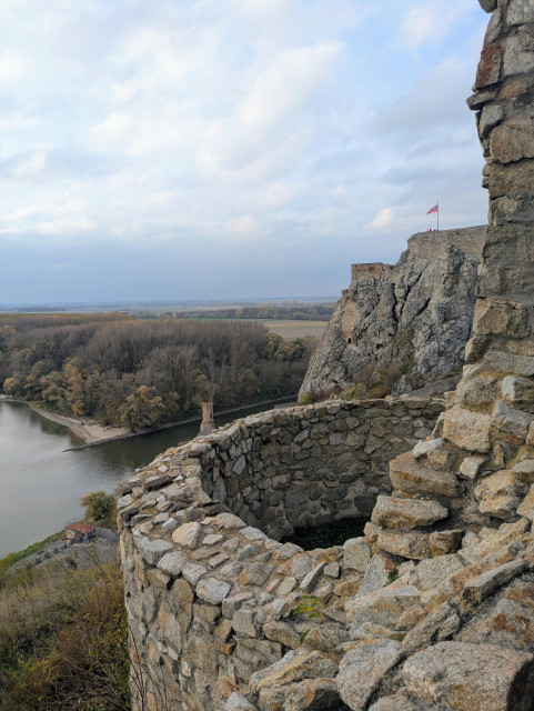 Blick auf die March-Mündung