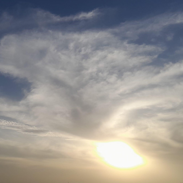 The sky above Gaza. It’s very beautiful.