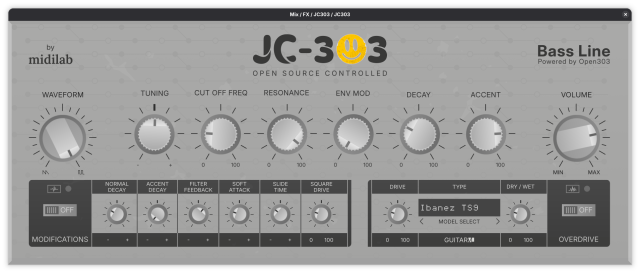 JC-303 plugin UI