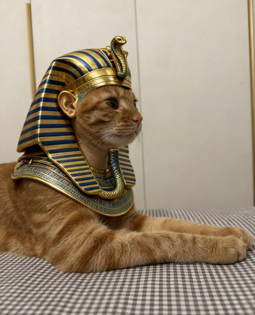 sphinx à tête et corps de chat