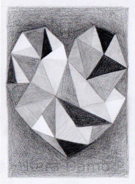 Pencil drawing by visual artist Kera Damo from The Hague / Potloodtekening van beeldend kunstenaar Kera Damo uit Den Haag