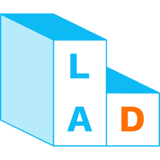 The new LAD favicon (light mode).