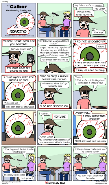 Alarmingly Bad comic about I Have No Mouth And I Must Scream