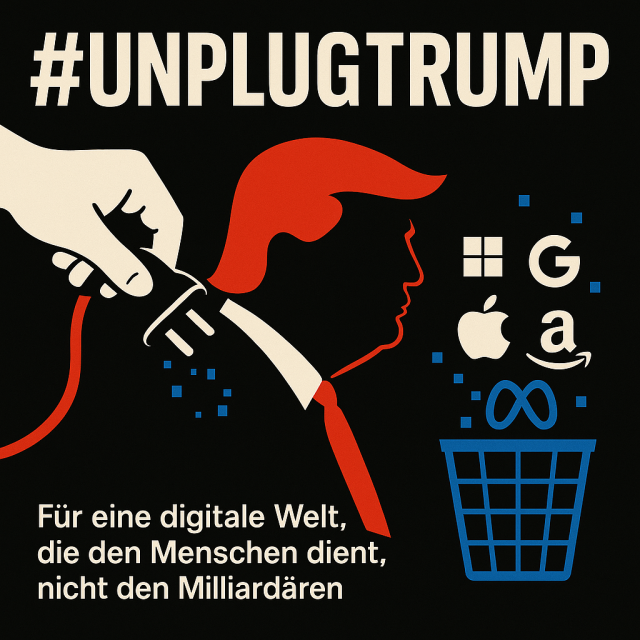 Fur eine digitale Welt, die den Menschen dient, nicht den Milliardären.
