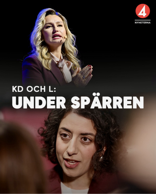 Bild på KD & L’s partiledare. Båda partierna ligger under spärren. 