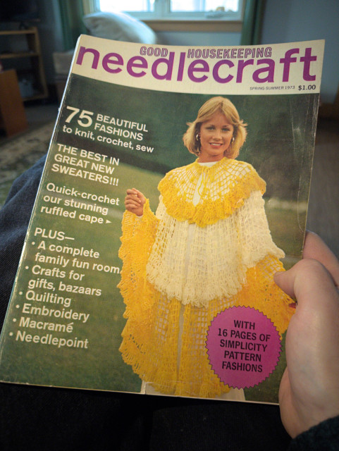 My wife never wears fetching knit ponchos. I shall speak to her about this.