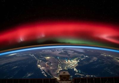Aurora from ISS 
