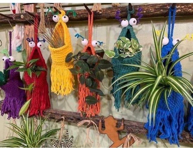 Muppet Yipyip plant hangers.