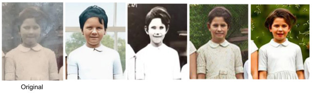 Sample of the same child, showing how different AI apps have interpreted the data completely differently