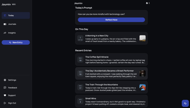 journiv self hosted privacy first journal app