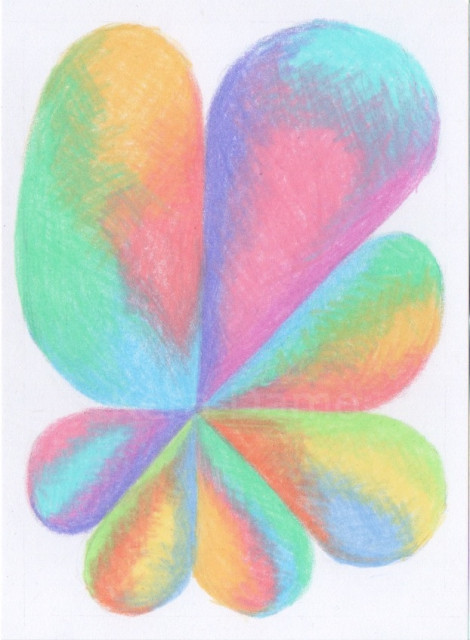 Pastel pencil drawing by visual artist Kera Damo from The Hague / Pastelpotloodtekening van beeldend kunstenaar Kera Damo uit Den Haag