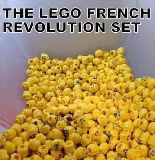 the Lego French Revolution set (it's all heads) ￼
