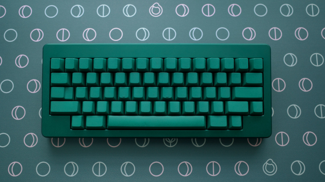 Green blanks keyboard.