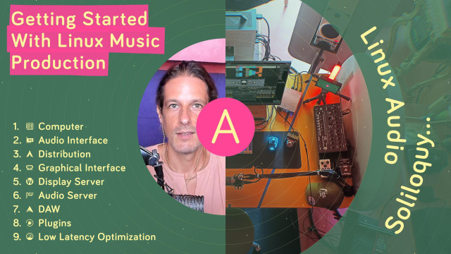 Video artwork for "Getting Started With Linux Music Production".