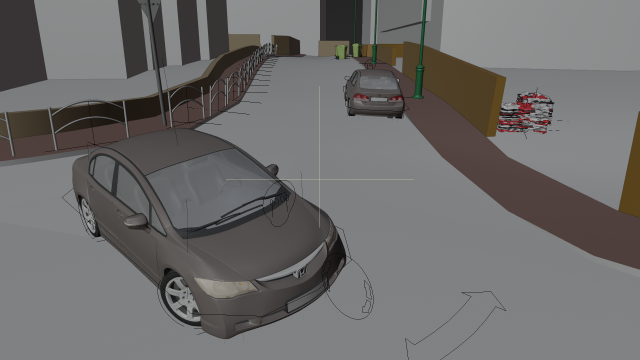 The Screenshot of the same image, as seen inside of Blender.