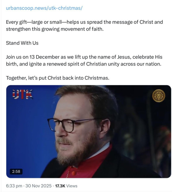 R-Y-L on Xitter
Every gift, large or small, helps is spread the message of Christ and strengthen this growing movement of faith
Stand with us
Join us on 13th December as we life up the name of Jesus celebrate his birth and ignite a renewed spirit of christian unity across our nation
Together let’s put Christ back into Christmas.