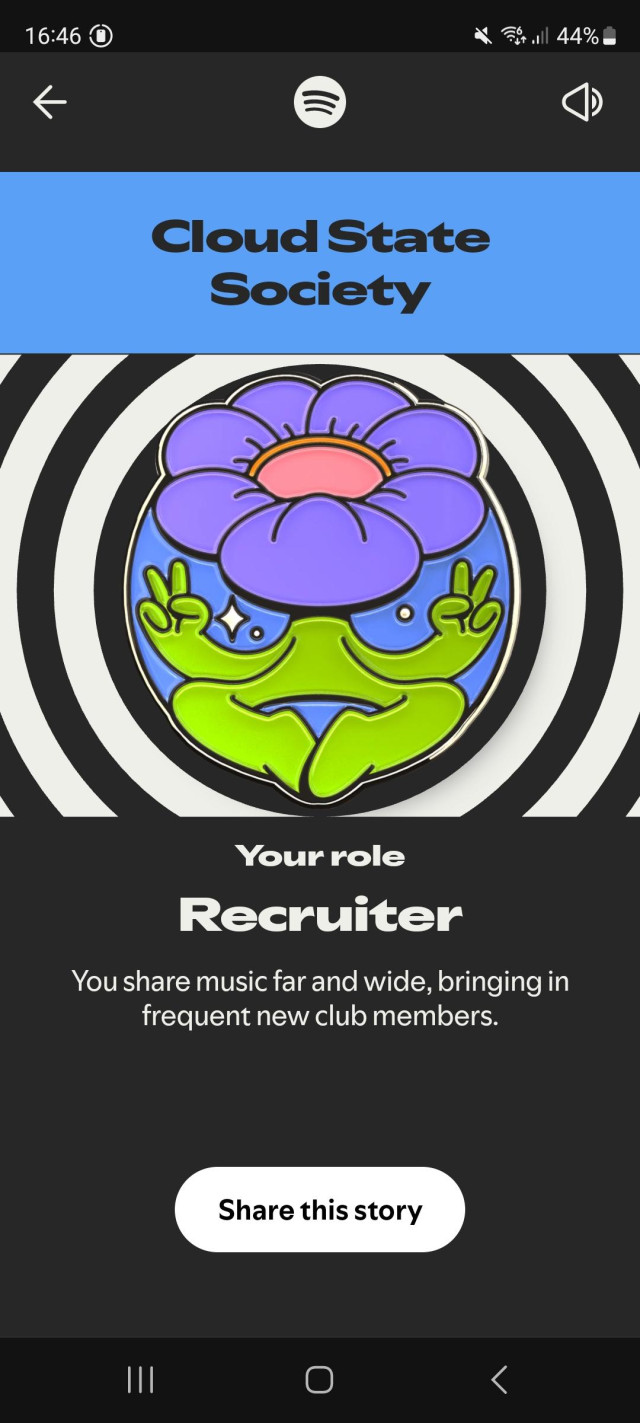 Spotify wrapped saying I'm a recruiter