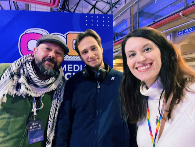A selfie showing - from left to right: Morloi, Niccolò Venerandi and yours truly 