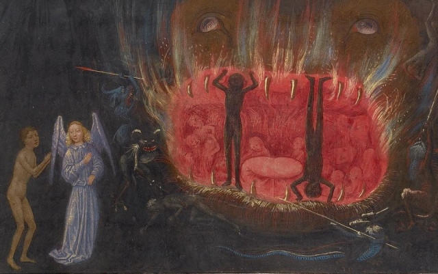 Mouth of Acheron. Les Visions du chevalier Tondal, Ghent and Valenciennes ca. 1470. Los Angeles, The J. Paul Getty Museum, Ms. 30, fol. 17r.
#medieval #MedievalArt