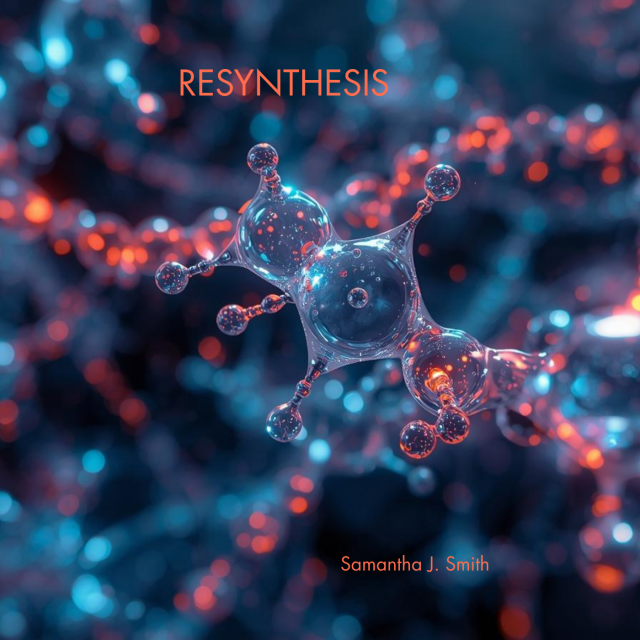 Colourful bubbles are all interlinked forming strands.