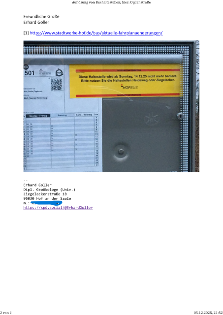 E-Mail an den Seniorenrat Hof, Seite 2
(Bei Interesse am Inhalt bitte PN)