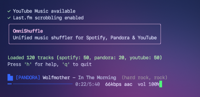 A CLI music player of mine