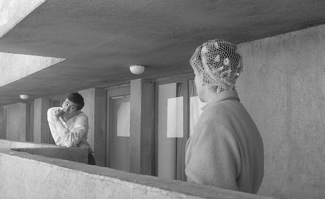 A frame from The Trial by Orson Welles