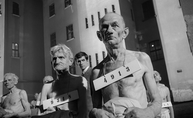 A frame from The Trial by Orson Welles