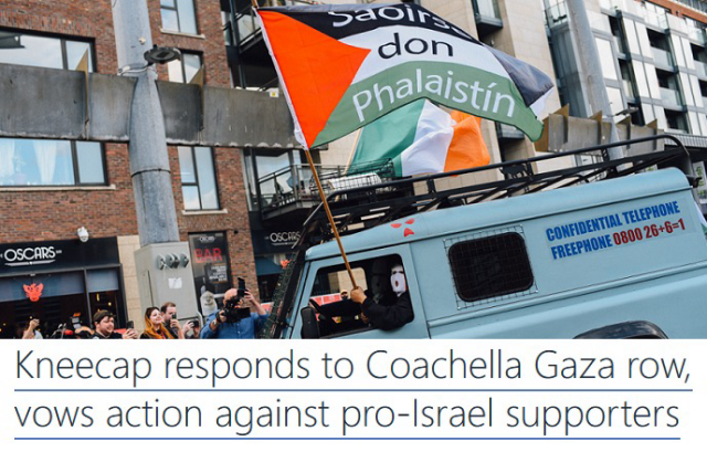 Protest in support of Palestine and Kneecap 