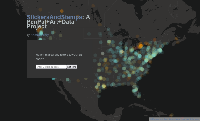 A map of North America, with blurry dots across  it.