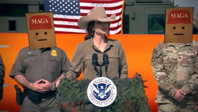 A sack over your head and act like nothing is happening